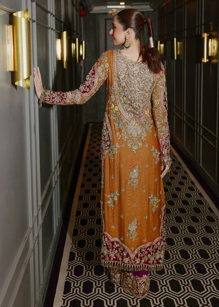 Bridal Style Designer Suit with Dabka and Sequins Work