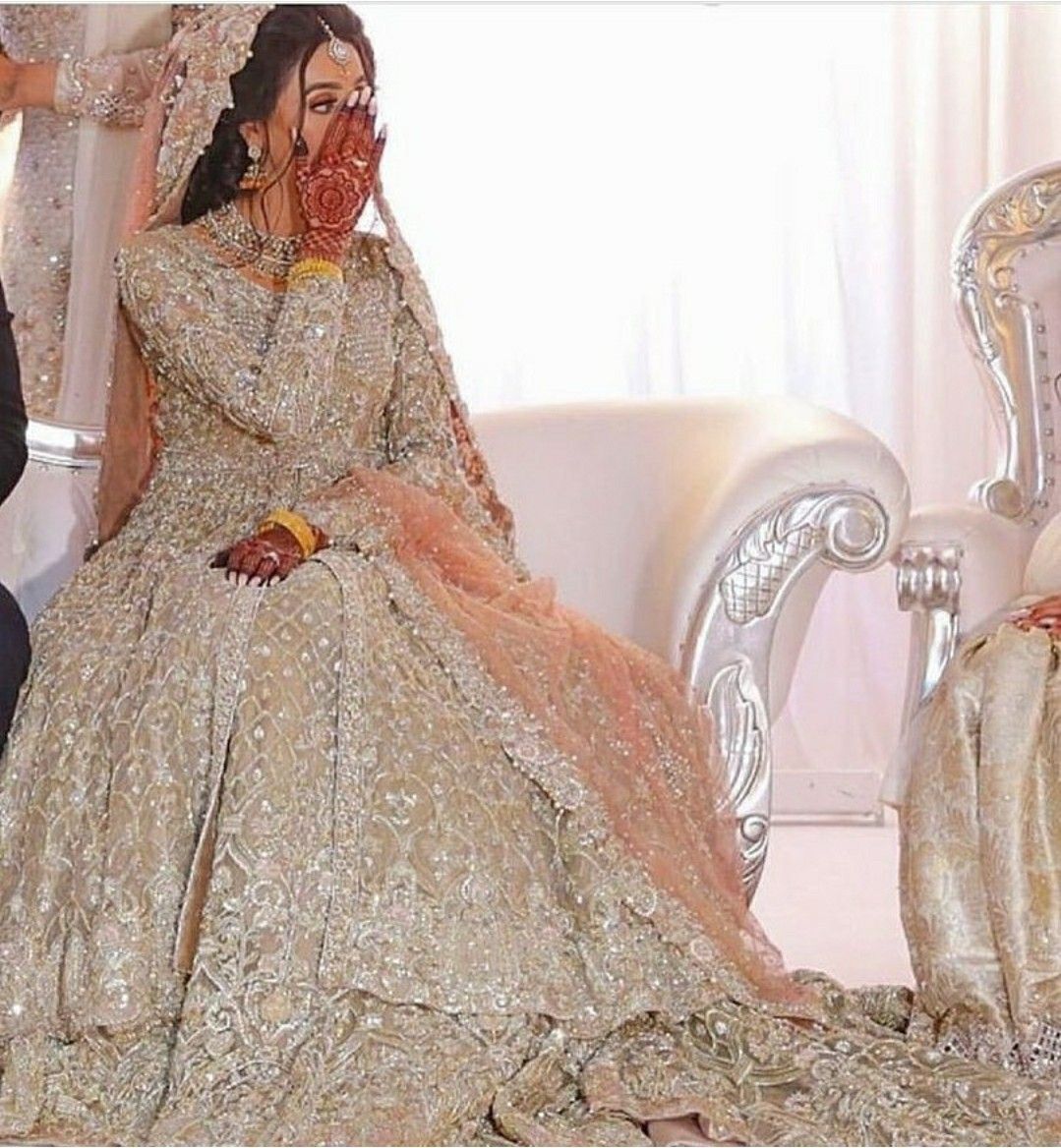 Peach Designer Dupatta with Handwork Embellishments & Silver Grey Luxury Maxi Gown DN - 3021