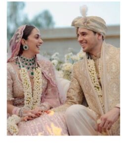 Gorgeous Kiara Advani Bridal Rose Pink Lehenga with Swarovski Work and Embellishment - DN-1377