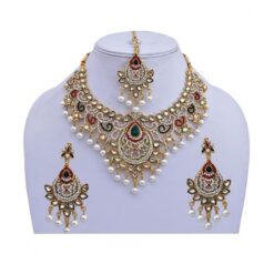 Maroon Green Designer Pearl & stone Wedding & Engagement - DN-2017