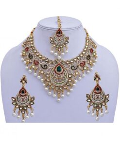 Maroon Green Designer Pearl & stone Wedding & Engagement - DN-2017