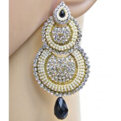 Stunning Black Designer Party Wear Earring - DN-2021