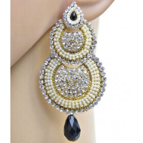 Stunning Black Designer Party Wear Earring - DN-2021