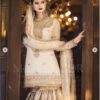 White Wedding Designer Outfit new Pakistani Furshy Garara Engagement Look - DN-1109