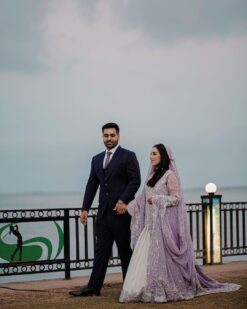 BEAUTIFUL PAKISTANI BRIDAL LEHENGA WITH LONG EMBROIDERED ANARKALI - DN-1671