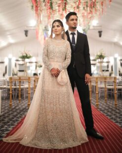 Walima Lehenga with Embroidery Long Kameez - DN-1648