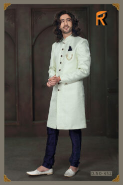Traditional Pakistani Indian Unique Look Boys Dress Ethnic Indo-West Kurta - DN-2067