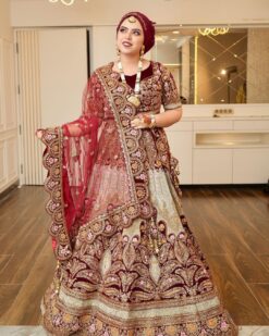 Designer Classy Wedding lehenga with Embroidery - DN-1476