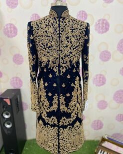 Traditional Indian Wedding Designer Groom Sherwani with Embroidery - DN-1580