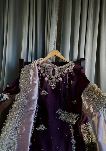 Purple Velvet party Dress