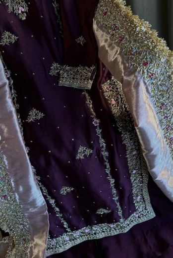 Purple Velvet party Dress